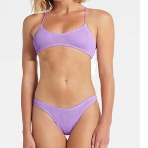 Bond Eye Australia Lavender Selena Bikini Top and Scene Briefs One Size NWT